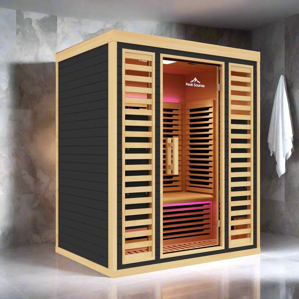 Denali 3-Person Full Spectrum Infrared Sauna with Full-Body Medical-Grade Red Light Therapy & Smart WiFi App Control - Image 13