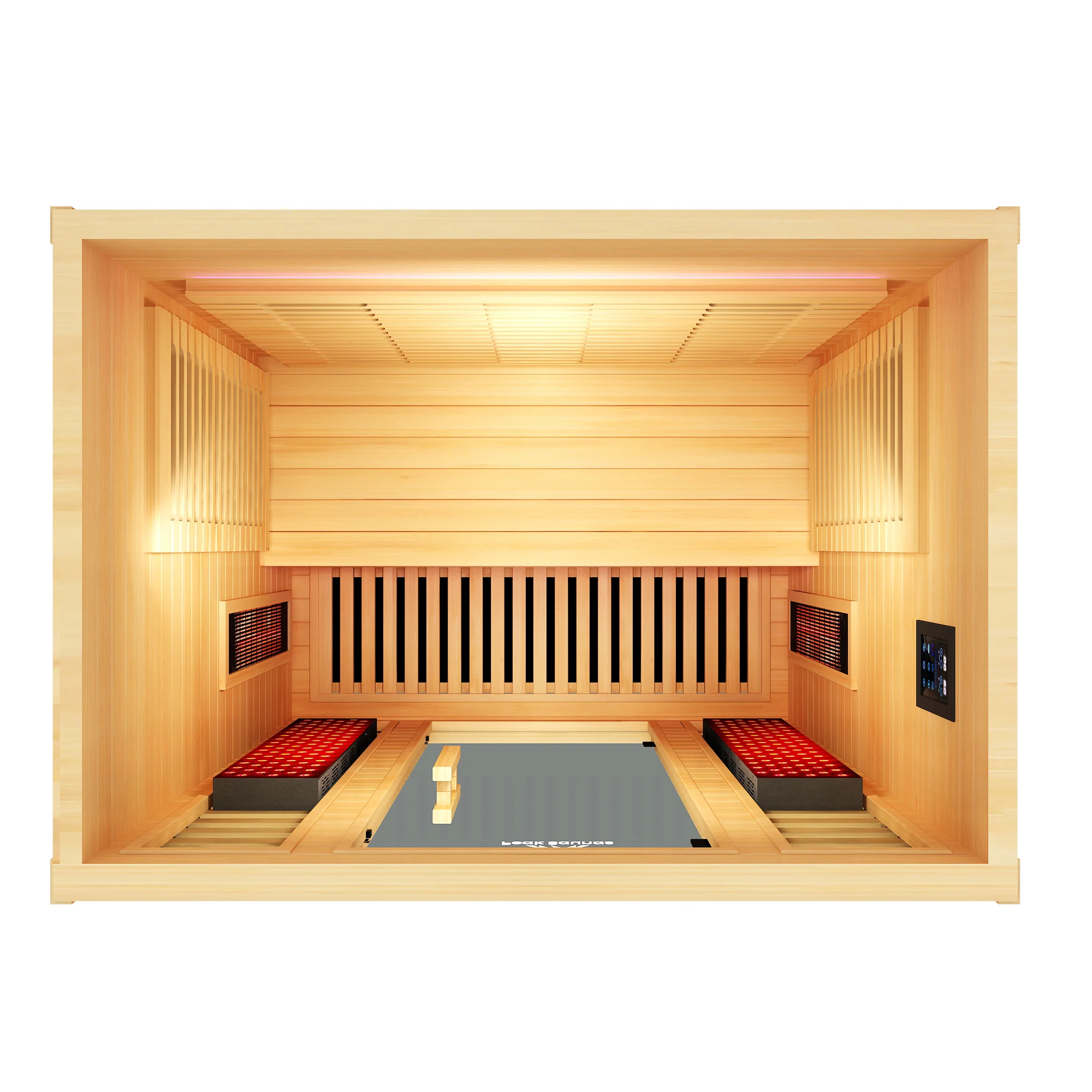 Denali 3-Person Full Spectrum Infrared Sauna with Full-Body Medical-Grade Red Light Therapy & Smart WiFi App Control - Image 3
