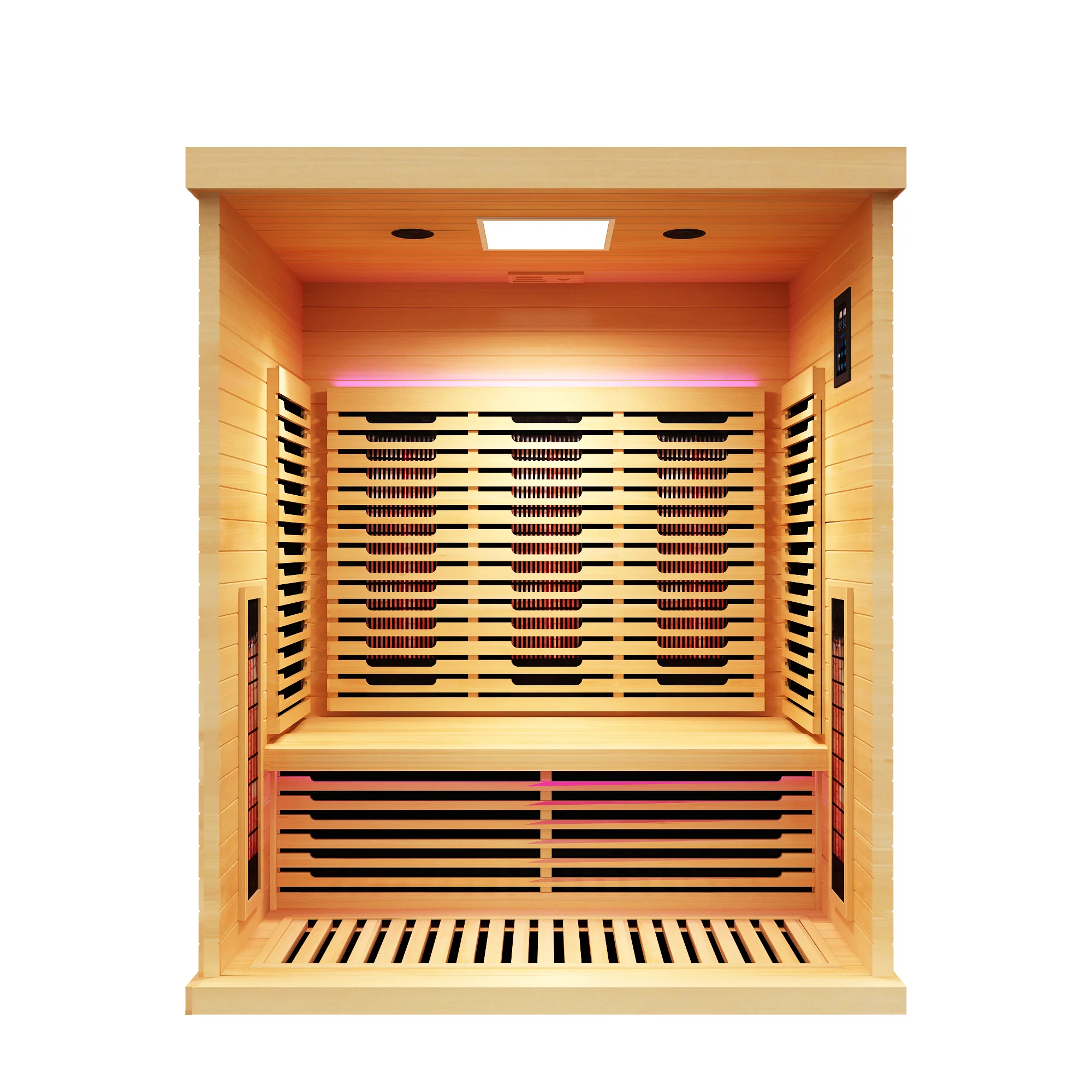 Denali 3-Person Full Spectrum Infrared Sauna with Full-Body Medical-Grade Red Light Therapy & Smart WiFi App Control - Image 5