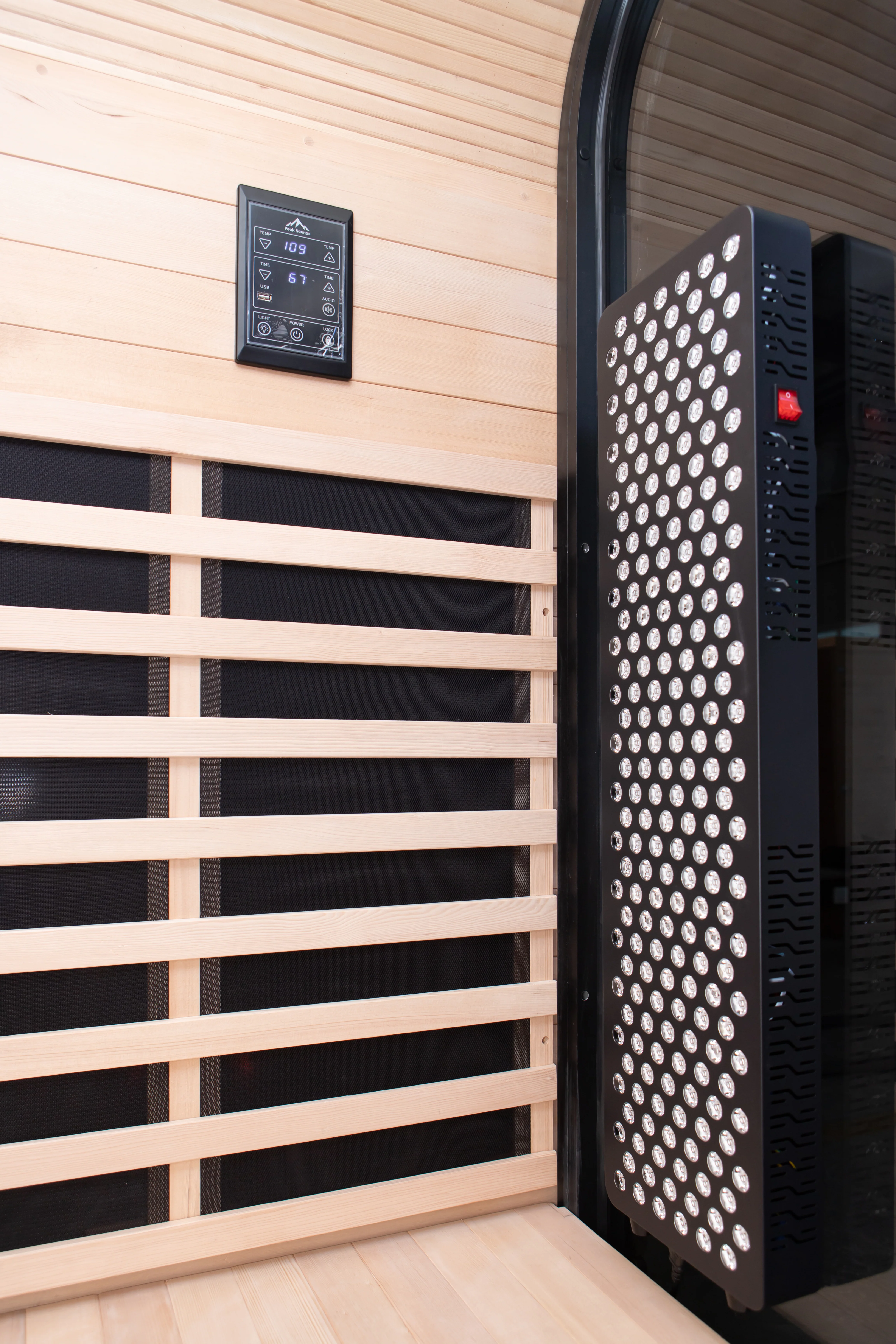 El Capitan 4-Person Outdoor Full Spectrum Infrared Sauna with Full-Body Medical-Grade Red Light Therapy and Smart WiFi App Control - Image 15
