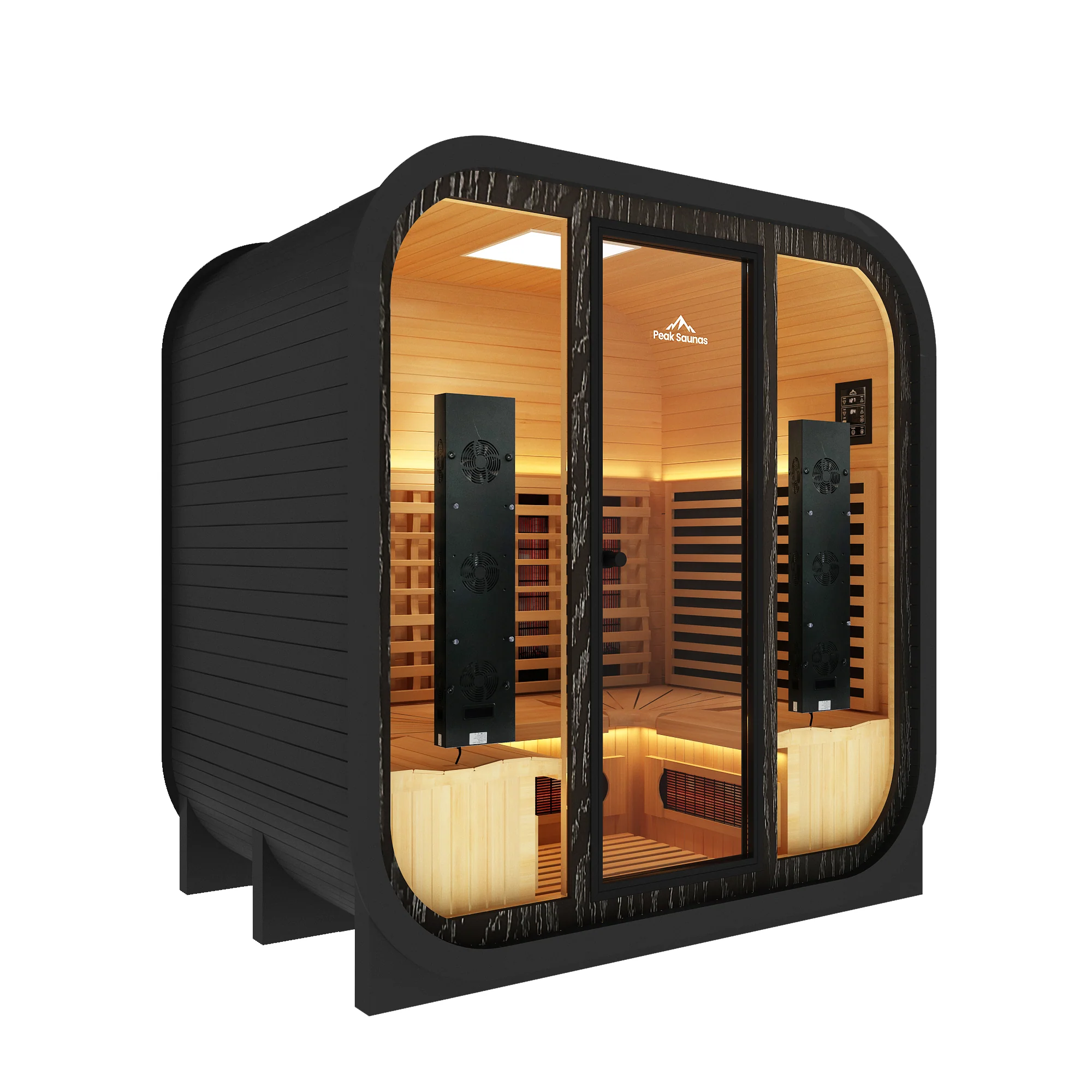 El Capitan 4-Person Outdoor Full Spectrum Infrared Sauna with Full-Body Medical-Grade Red Light Therapy and Smart WiFi App Control - Image 3