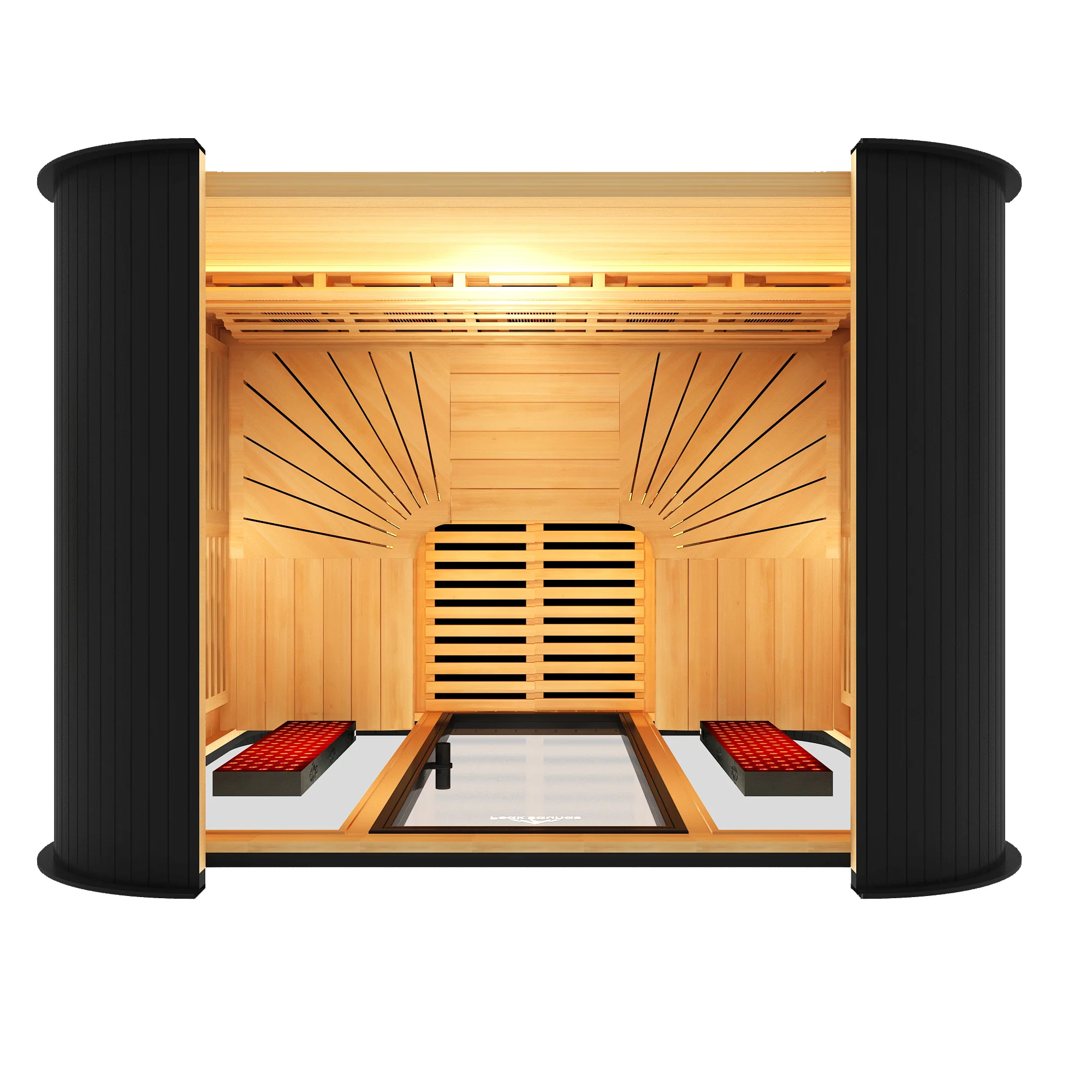 El Capitan 4-Person Outdoor Full Spectrum Infrared Sauna with Full-Body Medical-Grade Red Light Therapy and Smart WiFi App Control - Image 4