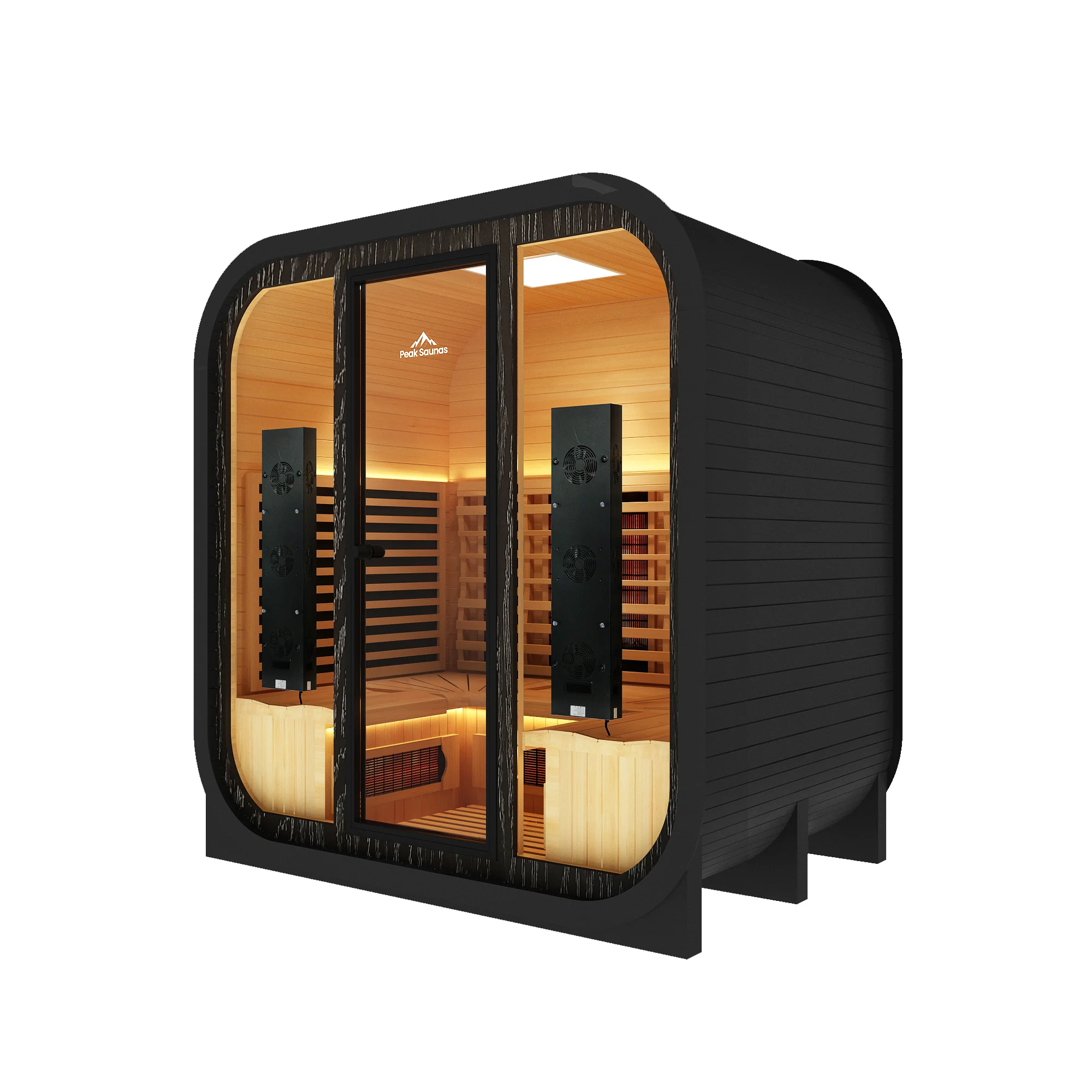 El Capitan 4-Person Outdoor Full Spectrum Infrared Sauna with Full-Body Medical-Grade Red Light Therapy and Smart WiFi App Control - Image 8