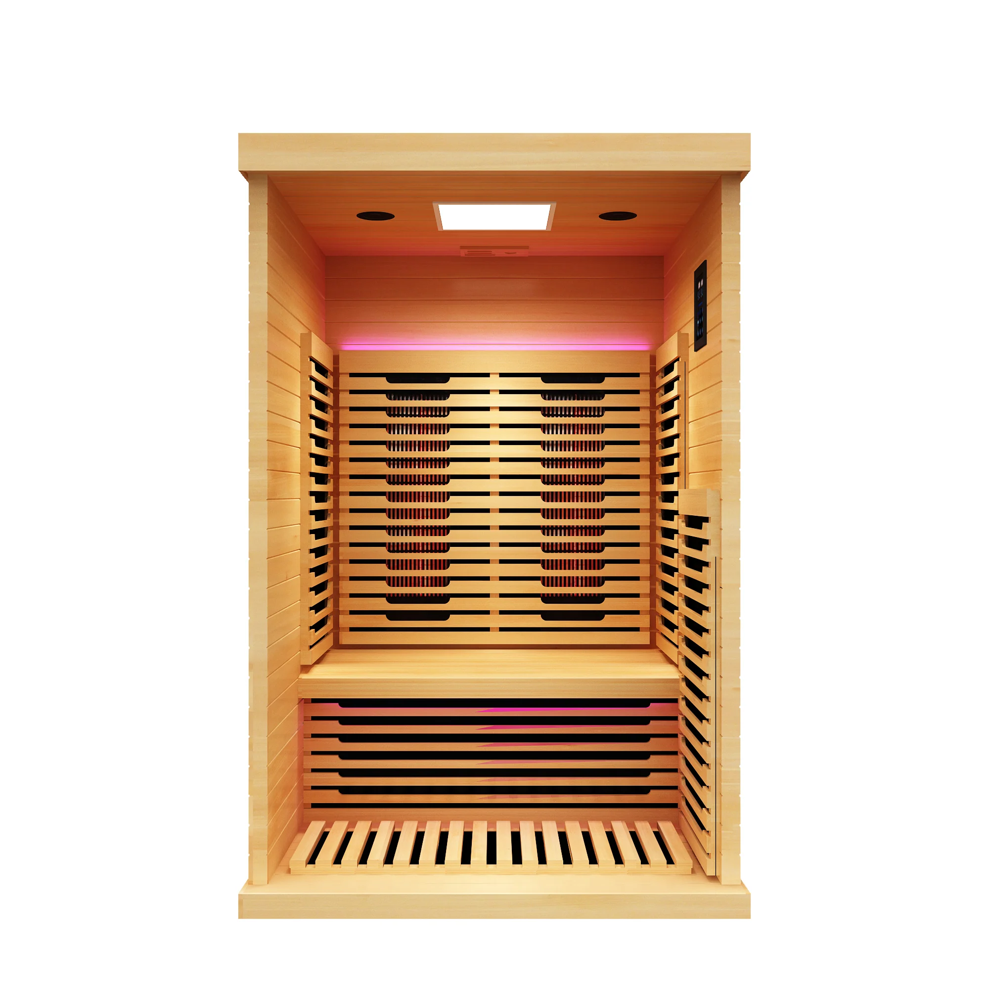 Everest 2-Person Full Spectrum Infrared Sauna with Full-Body Medical-Grade Red Light Therapy & Smart WiFi App Control - Image 3