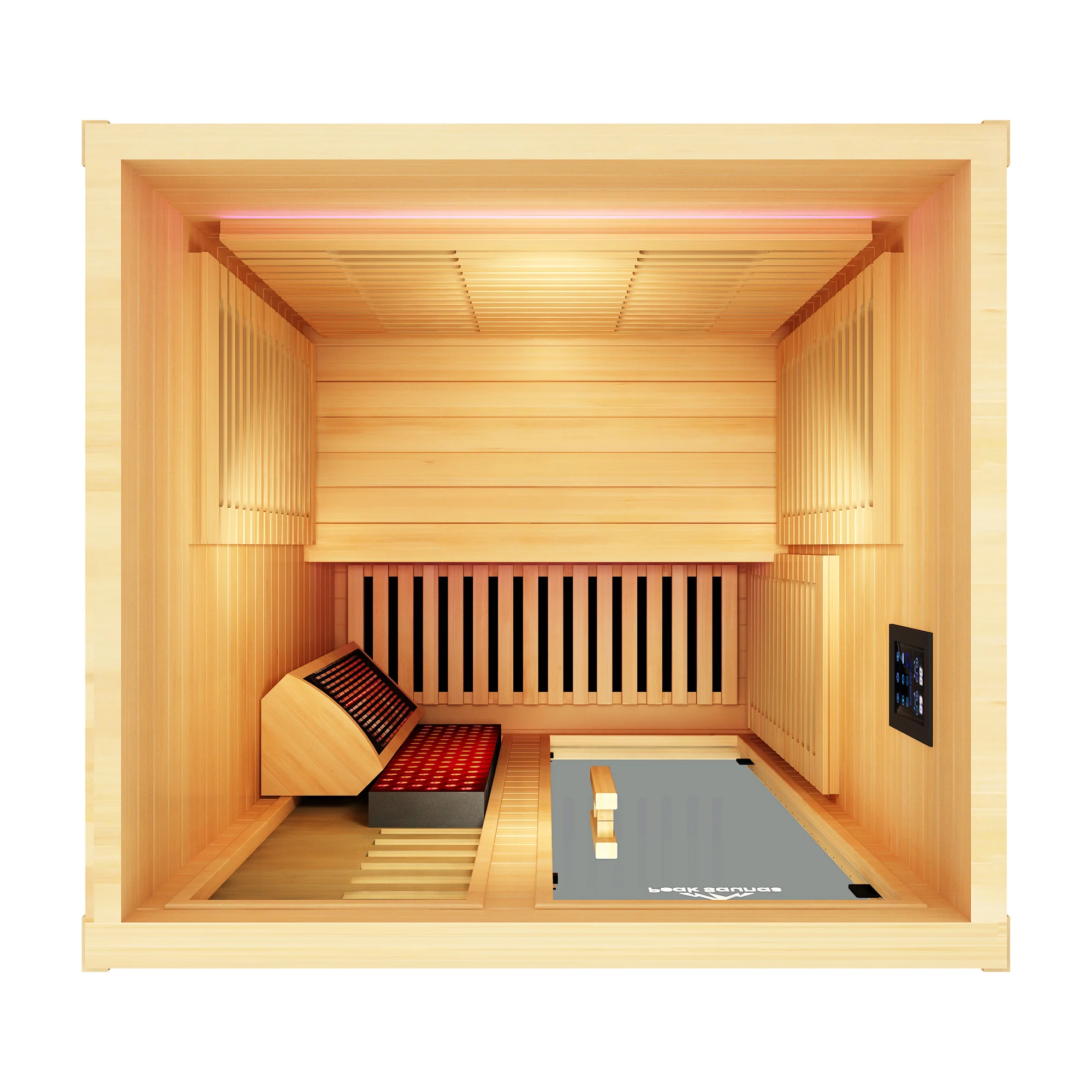 Everest 2-Person Full Spectrum Infrared Sauna with Full-Body Medical-Grade Red Light Therapy & Smart WiFi App Control - Image 6