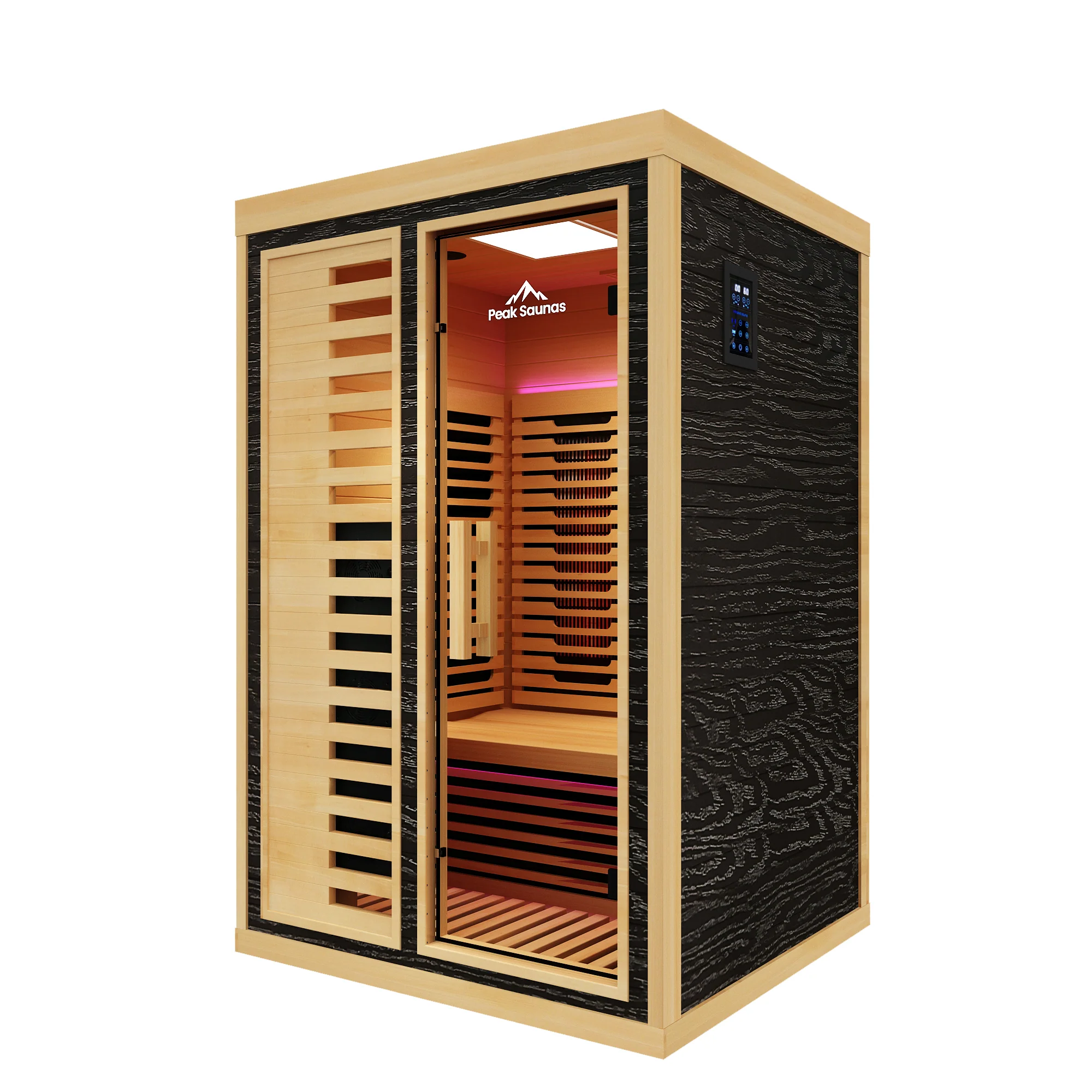 Everest 2-Person Full Spectrum Infrared Sauna with Full-Body Medical-Grade Red Light Therapy & Smart WiFi App Control - Image 7