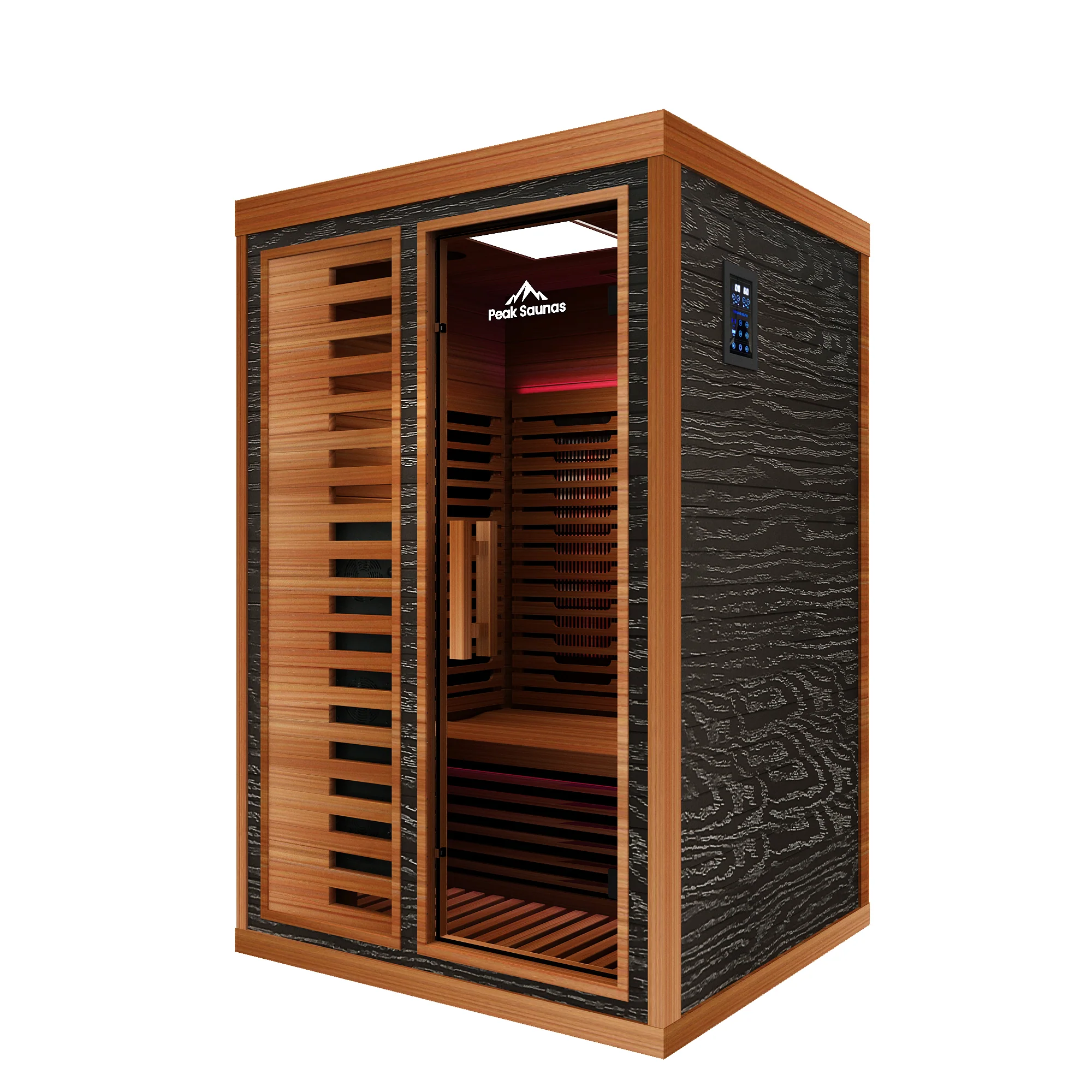 Fuji 2-Person Full Spectrum Infrared Sauna with Full-Body Medical-Grade Red Light Therapy & Smart WiFi App Control - Image 13