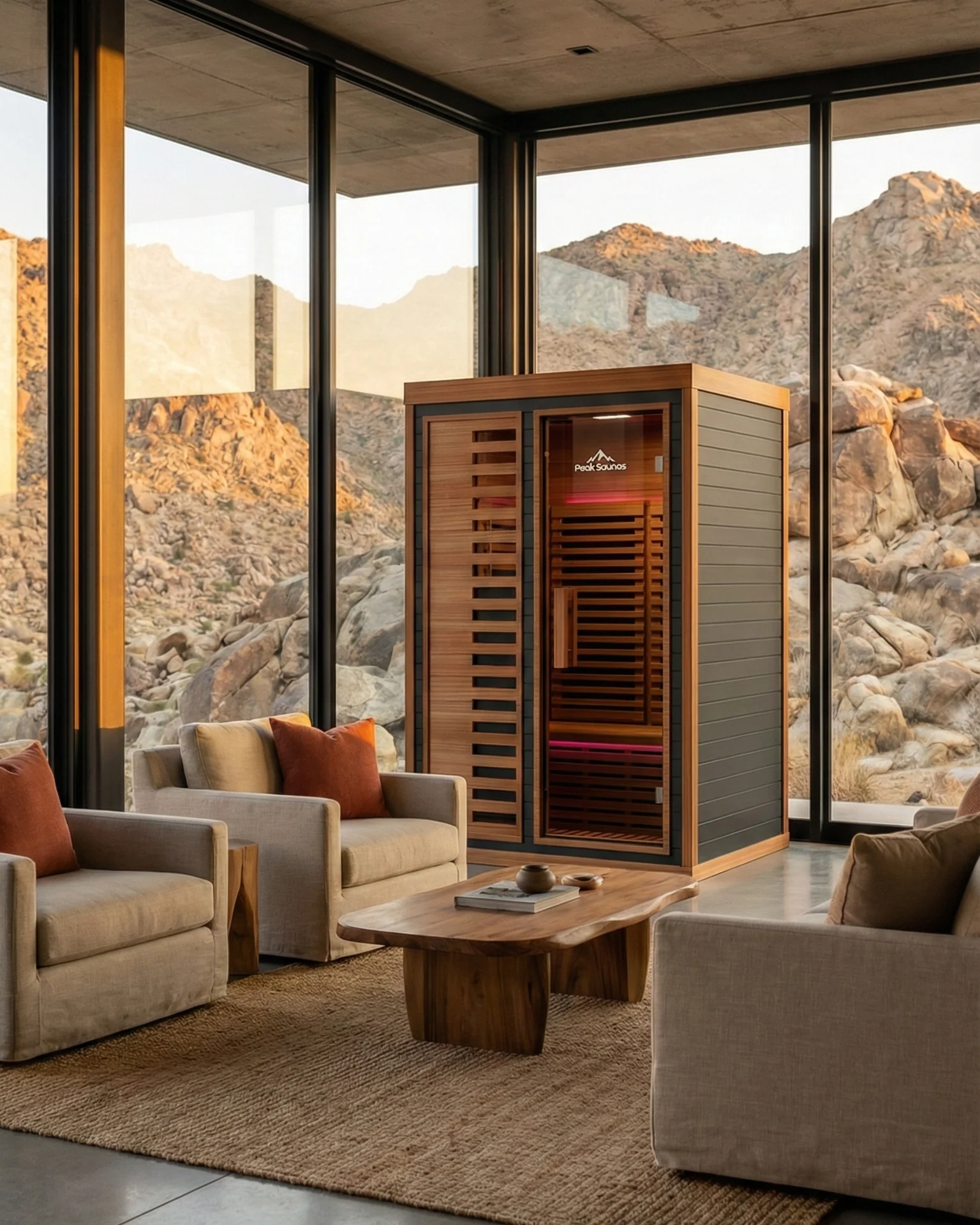 Fuji 2-Person Full Spectrum Infrared Sauna with Full-Body Medical-Grade Red Light Therapy & Smart WiFi App Control - Image 15