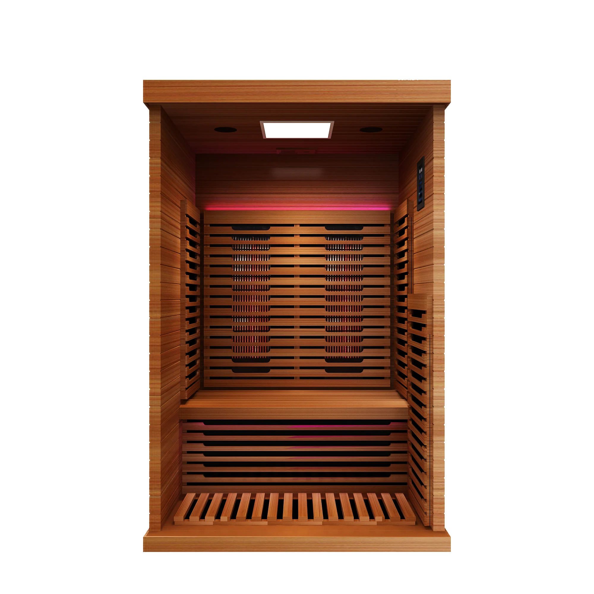 Fuji 2-Person Full Spectrum Infrared Sauna with Full-Body Medical-Grade Red Light Therapy & Smart WiFi App Control - Image 7
