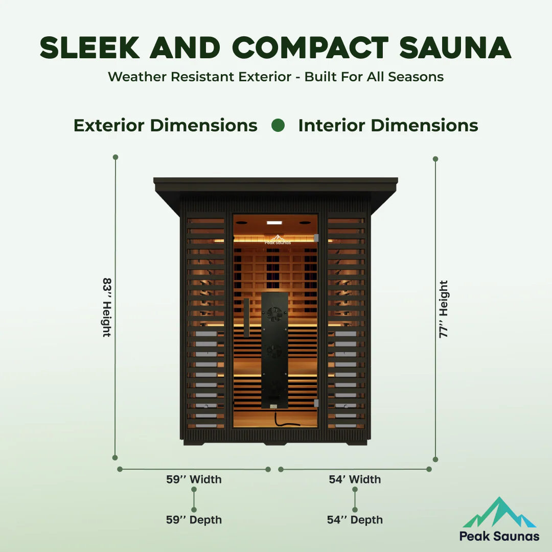 Kilimanjaro 5-Person Outdoor Full Spectrum Infrared Sauna with Full-Body Medical-Grade Red Light Therapy and Smart WiFi App Control - Image 15