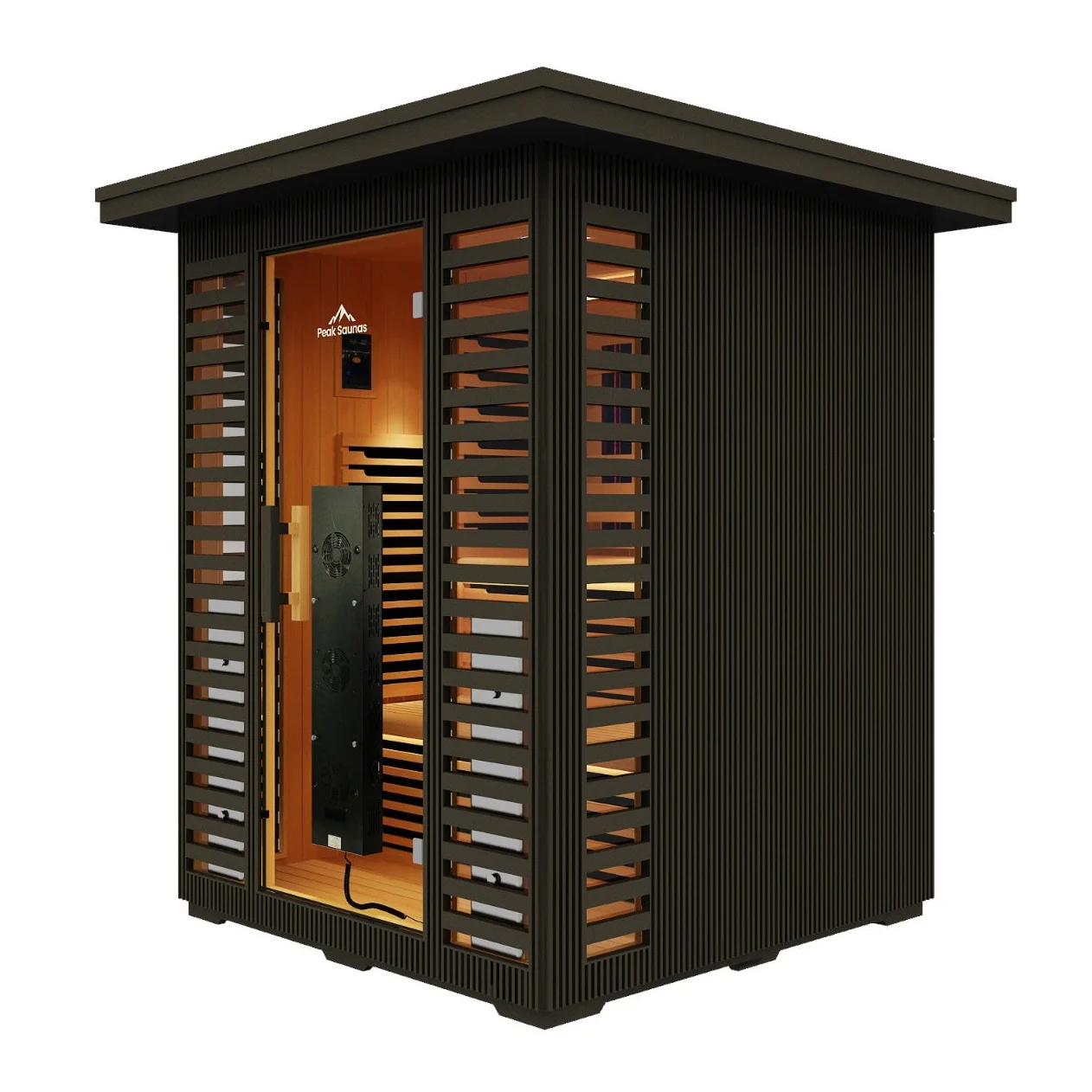 Kilimanjaro 5-Person Outdoor Full Spectrum Infrared Sauna with Full-Body Medical-Grade Red Light Therapy and Smart WiFi App Control - Image 22
