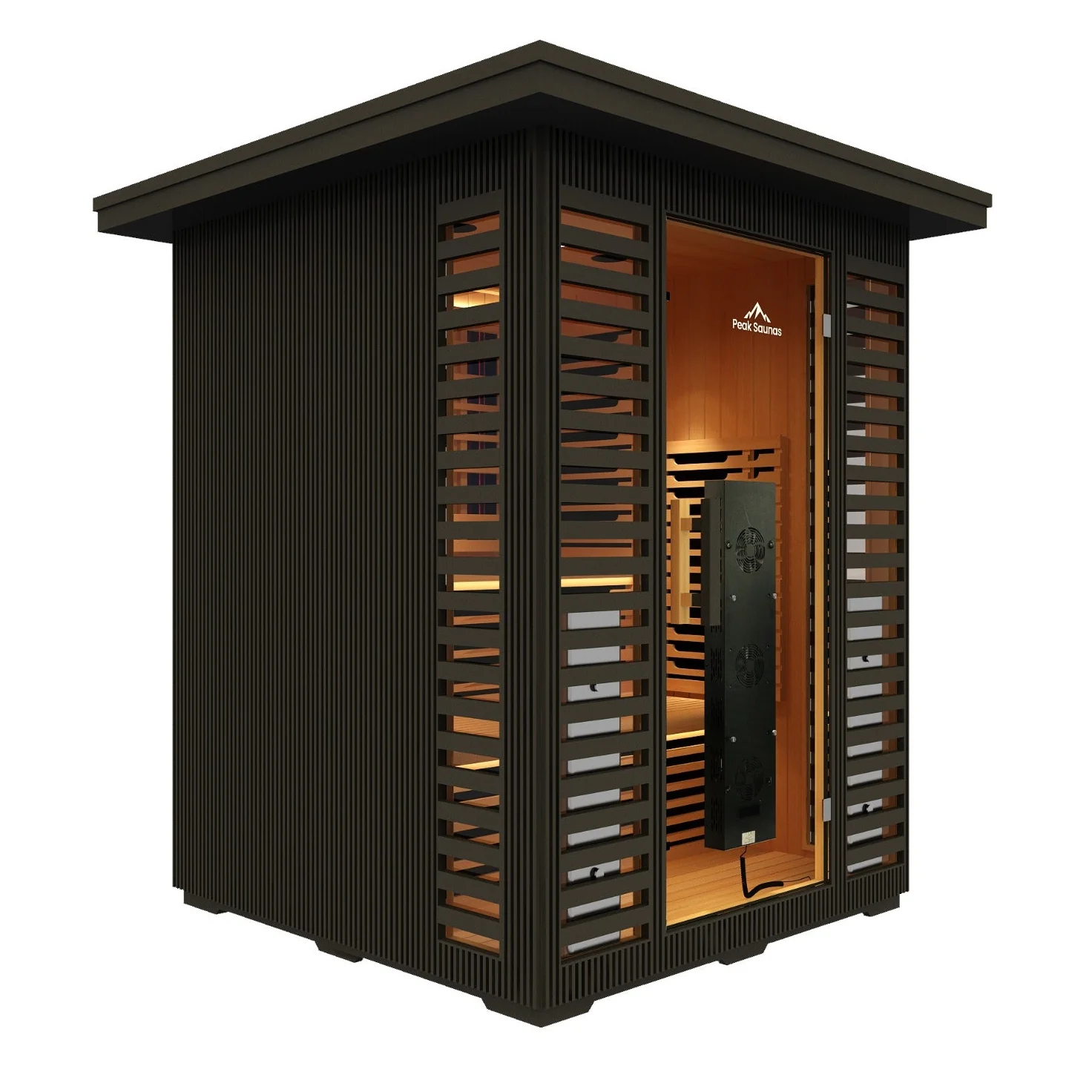 Kilimanjaro 5-Person Outdoor Full Spectrum Infrared Sauna with Full-Body Medical-Grade Red Light Therapy and Smart WiFi App Control - Image 23