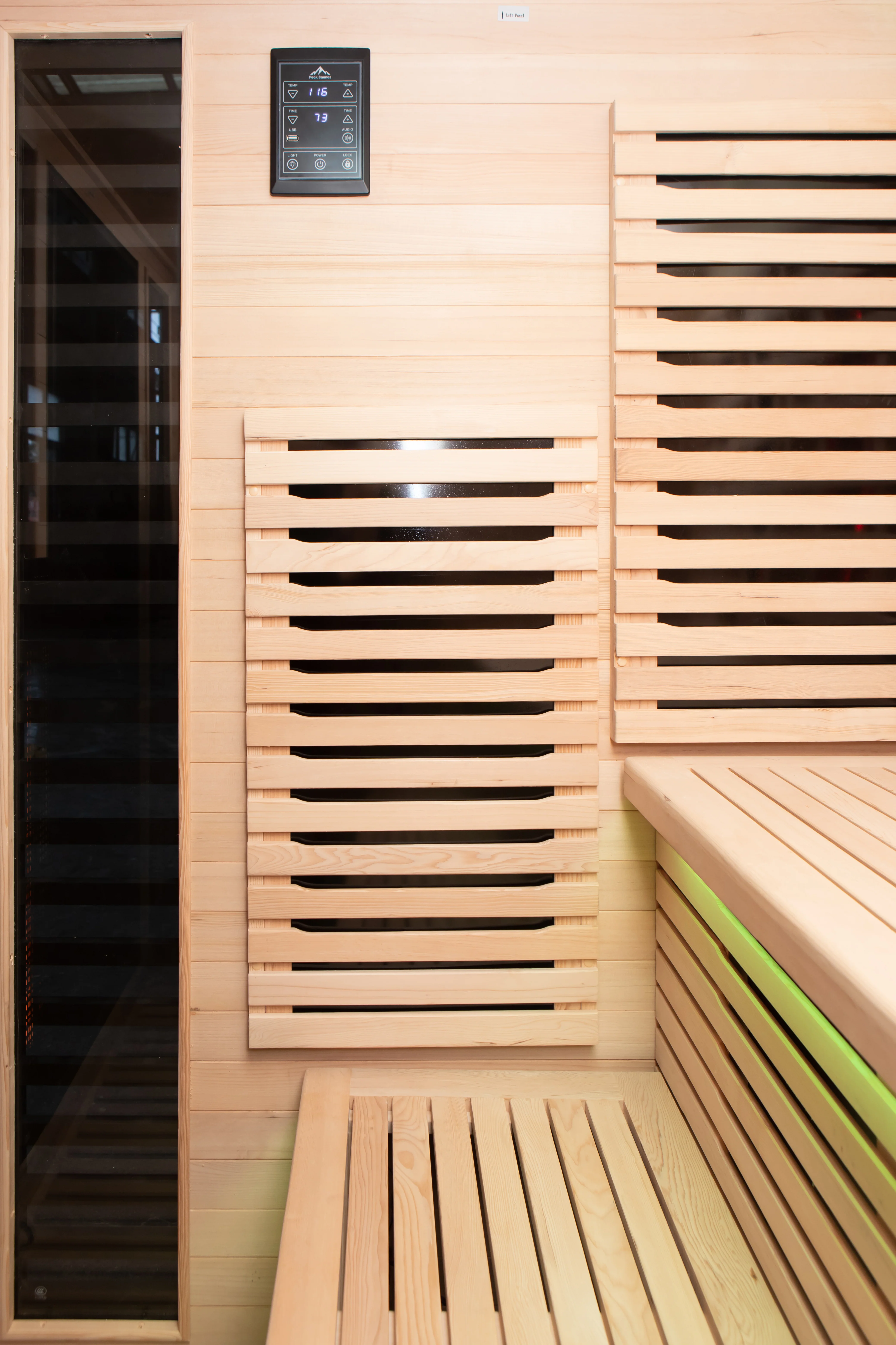 Kilimanjaro 5-Person Outdoor Full Spectrum Infrared Sauna with Full-Body Medical-Grade Red Light Therapy and Smart WiFi App Control - Image 27