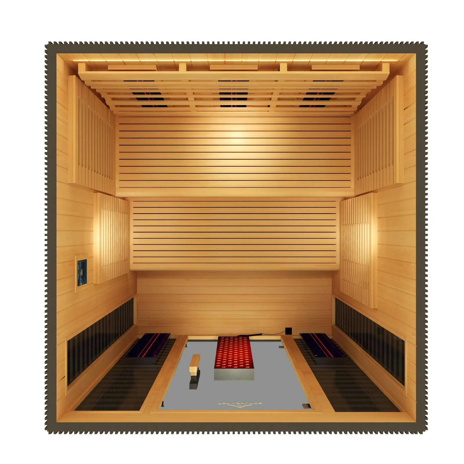 Kilimanjaro 5-Person Outdoor Full Spectrum Infrared Sauna with Full-Body Medical-Grade Red Light Therapy and Smart WiFi App Control - Image 3