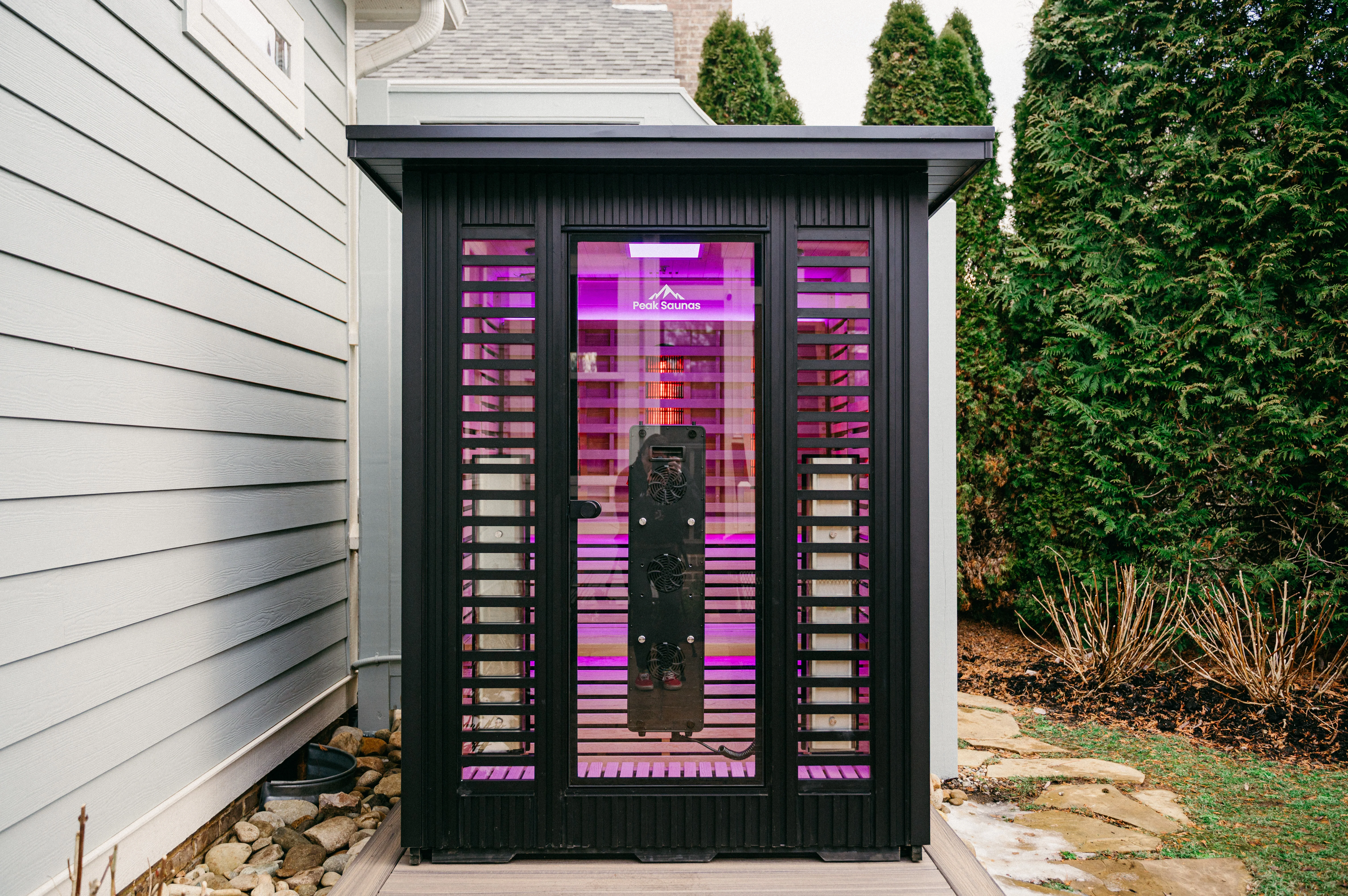 Kilimanjaro 5-Person Outdoor Full Spectrum Infrared Sauna with Full-Body Medical-Grade Red Light Therapy and Smart WiFi App Control - Image 8