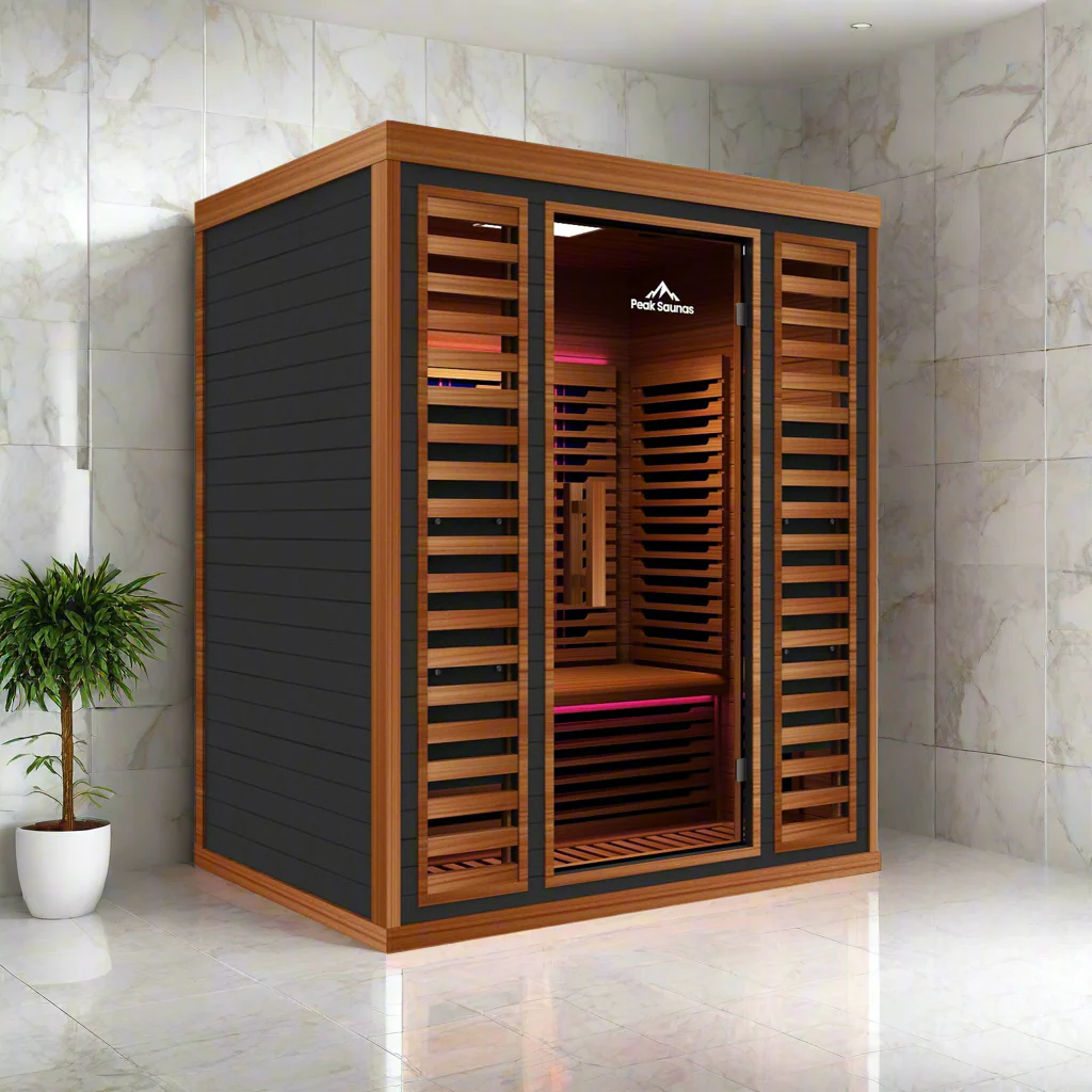 Matterhorn 3-Person Full Spectrum Infrared Sauna with Full-Body Medical-Grade Red Light Therapy & Smart WiFi App Control - Image 12