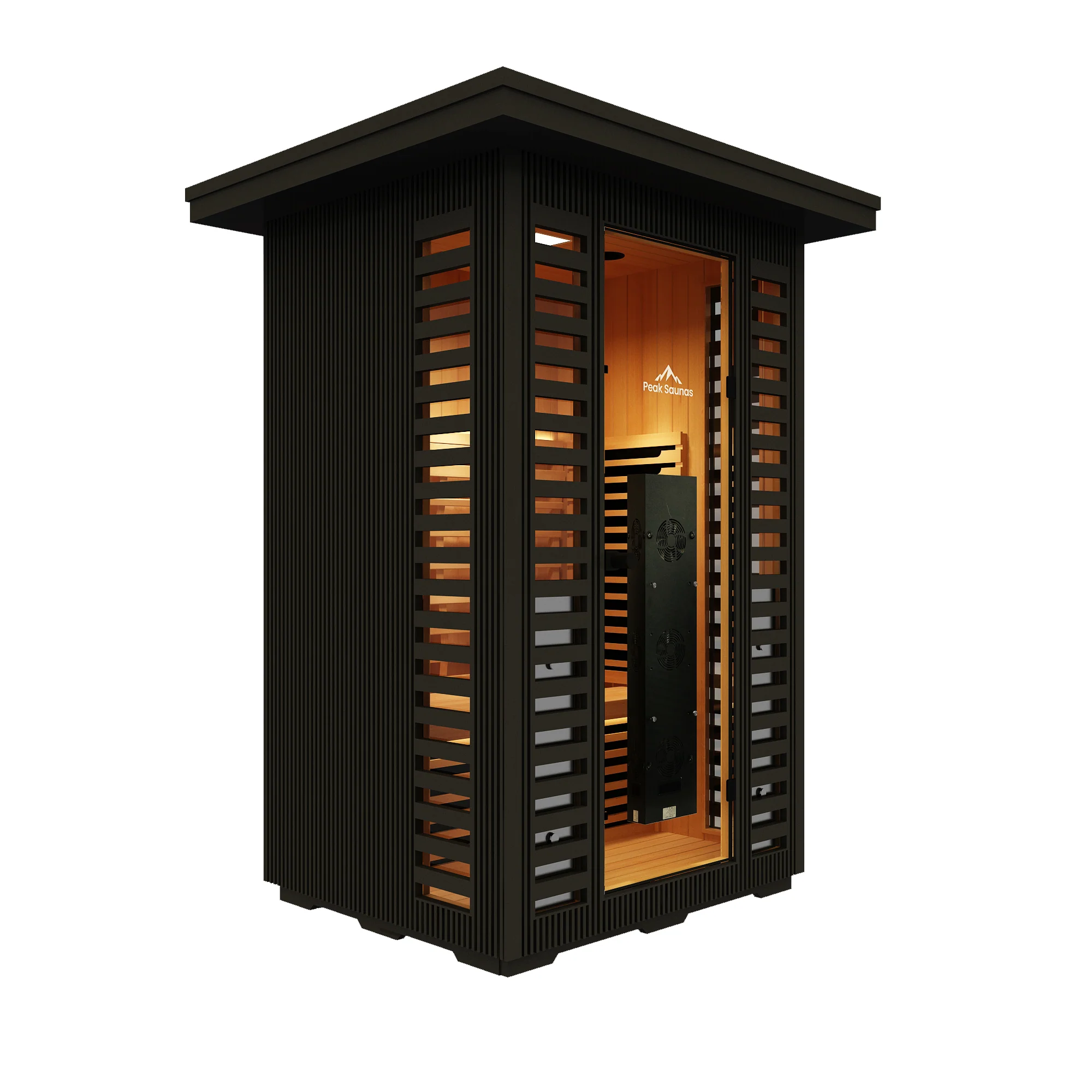 Patagonia 2-Person Outdoor Full Spectrum Infrared Sauna with Full-Body Medical-Grade Red Light Therapy and Smart WiFi App Control - Image 4