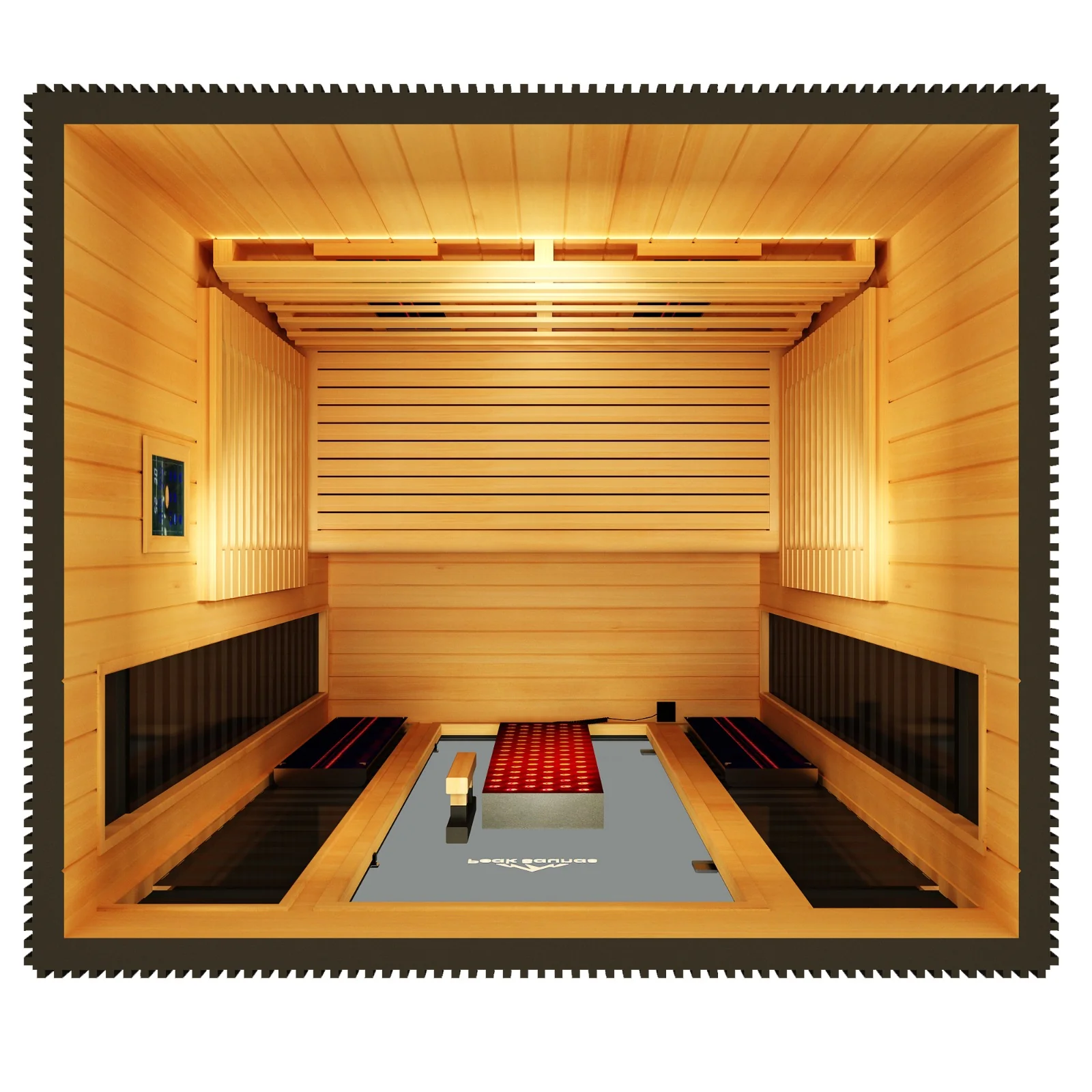 Patagonia 2-Person Outdoor Full Spectrum Infrared Sauna with Full-Body Medical-Grade Red Light Therapy and Smart WiFi App Control - Image 5