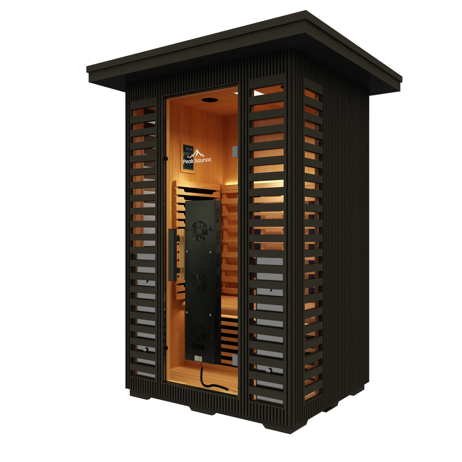 Patagonia 2-Person Outdoor Full Spectrum Infrared Sauna with Full-Body Medical-Grade Red Light Therapy and Smart WiFi App Control - Image 7