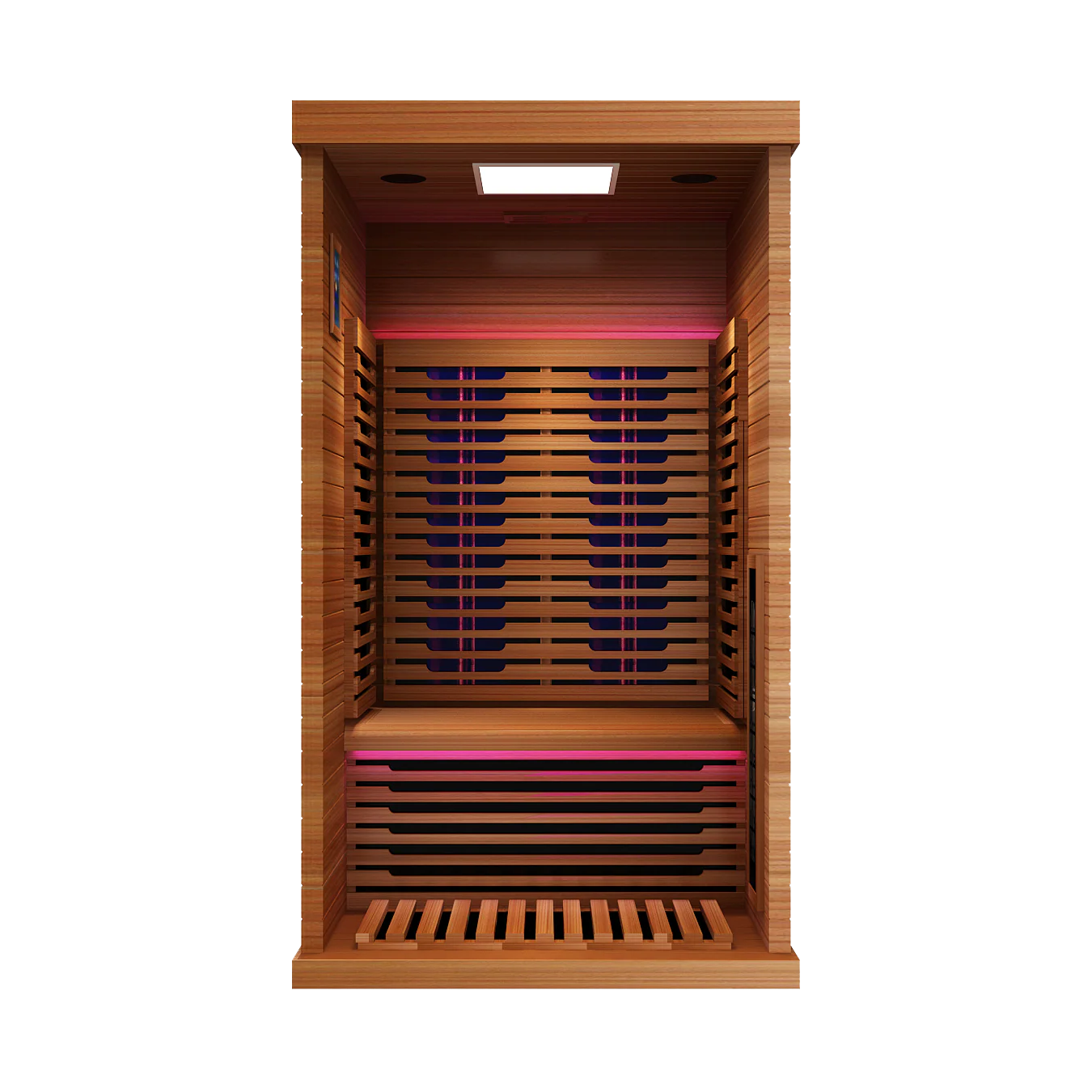 Rainier 1-Person Full Spectrum Infrared Sauna with Full-Body Medical-Grade Red Light Therapy & Smart WiFi App Control - Image 3